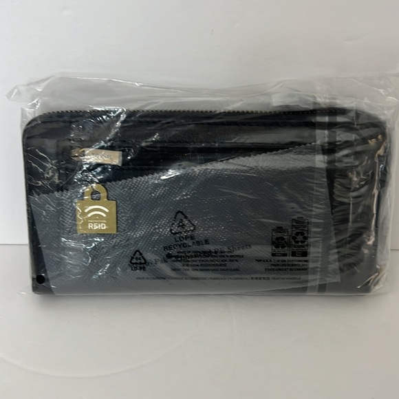 Fossil Black Jori RFID Zip Clutch Wallet - Picture 5 of 5
